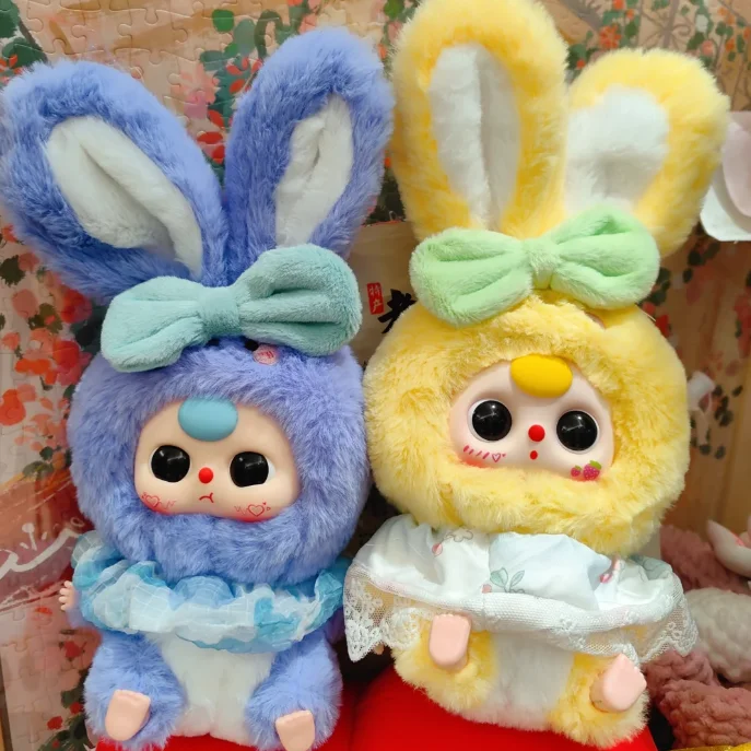new Baby Three v2 Lily Rabbit Little Town Series Blind Box Action Figure Toy Kawaii Dolls Mystery Box Children Birthday Gift