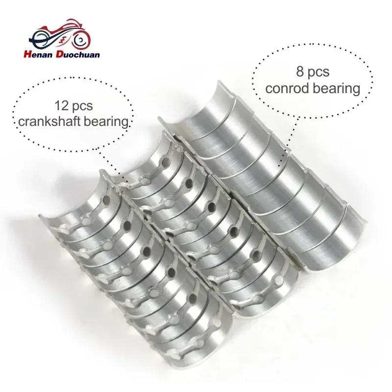 Motorcycle Engine Parts Con Connecting Rod and Crankshaft Tile Main Bearing for Yamaha FZR 250 1986-1989 STD +25 +50 +75 +100 #d