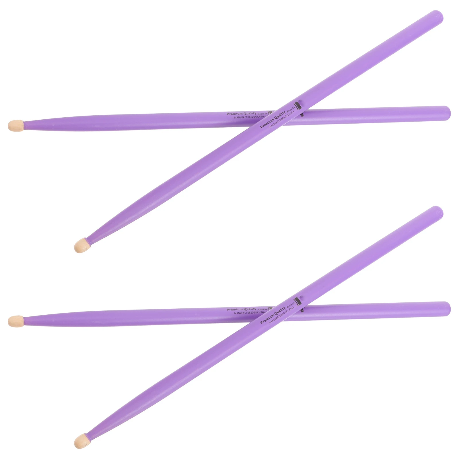 

2 Pairs Maple Sticks Drums Purple Kid Accessories Drumsticks for Adults Snare Work