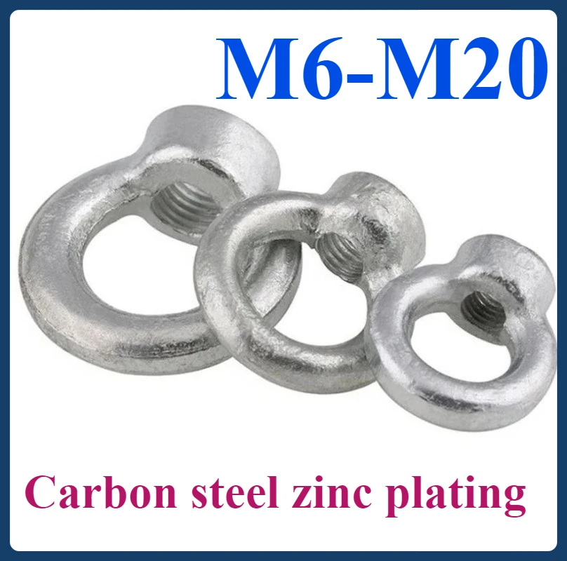 

M6-M10 M12 M16 M20 Galvanized Hoisting Ring Screw Nut Complete Lengthened O-bolt Ring Lifting Screw