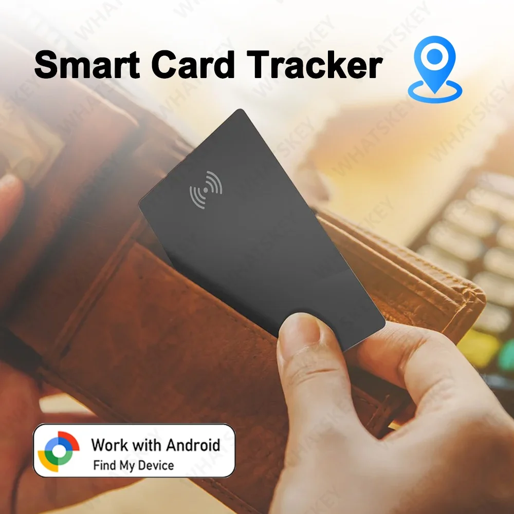 Wallet Anti-loss Card GPS Tracking Smart Location Tag with Google Find My Ultra-thin Card Bluetooth Device Wireless Charge IP67 image 2