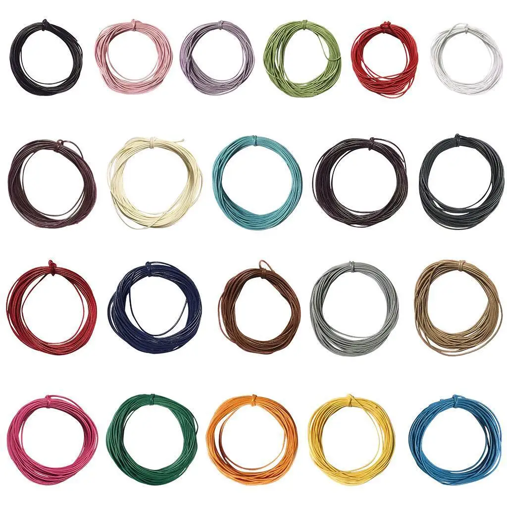 2mm Waxed Nylon Cord Jewellery Making String Findings 10m Coffee