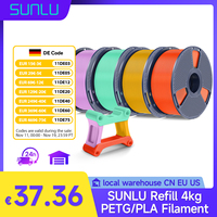 SUNLU Refill PETG filament For 3D Printer Bambu Lab/Creality/ 4kg 4rolls 1.75mm Sunlu filament PLA/PETG Neatly Wound Filament