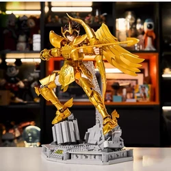 Classic Japan Anime Gold Saint Seiyas Building Brick Sagittarius Cloth Block Action Figures Assemble Model Toys Collection