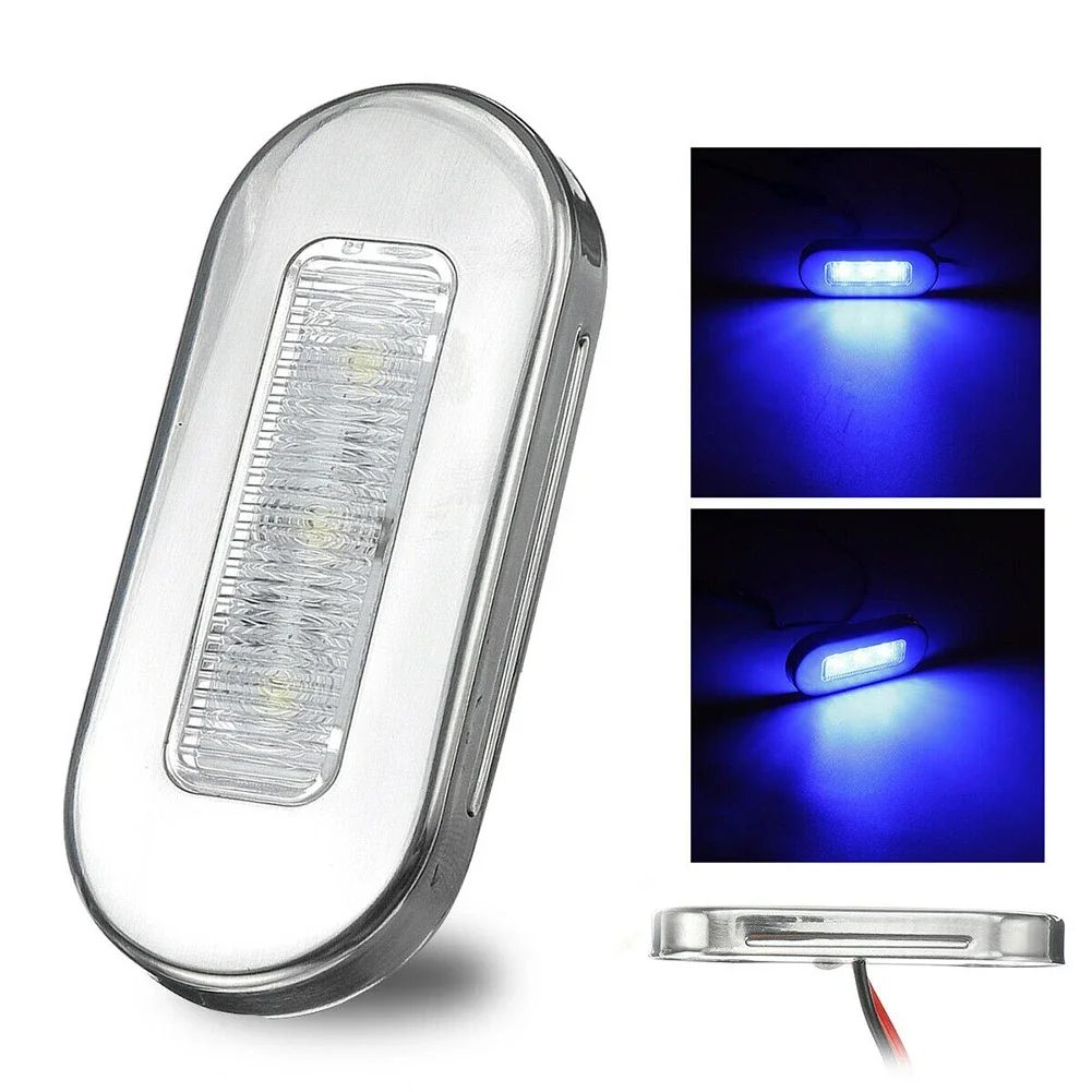 Useful Convenience Practical Marker Light Courtesy Light 12V DC 3 LED 4x ABS Plastic Cabin Deck Lamp Indicator Light