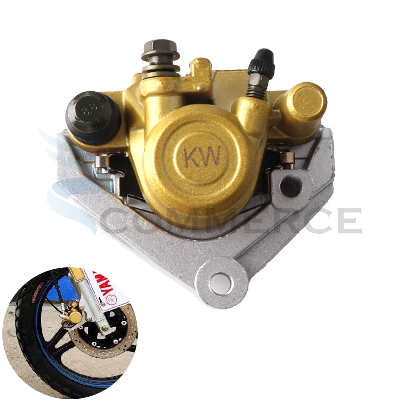 Motocykl przedni zacisk hamulca Assy dla YAMAHA YBR125 YBR YB 125 z klocków hamulcowych i uchwyt YBR stary i nowy hamulec tarczowy