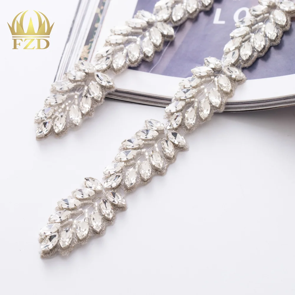 1pcs Rhinestone Bridal Belt Diamond Wedding Dress Belt Crystal Wedding Sash for Wedding Dress Accessories Patches for Clothing
