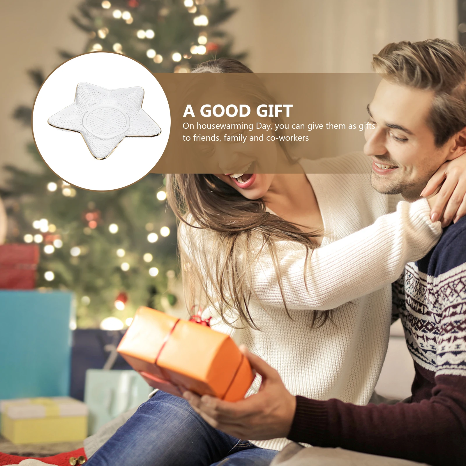 

Versatile Crystal Glass Fruit Storage Plate Decorative Dessert Plate for Home Coffee Shop Restaurant Easy to Clean