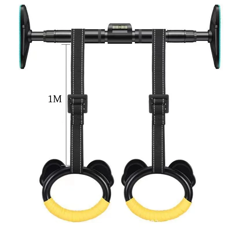 Gym Ring Buckles Indoor Pull-up Sensory Training Fitness Gymnastics Rings Exercise Equipment Home Kids With Adjustable Straps