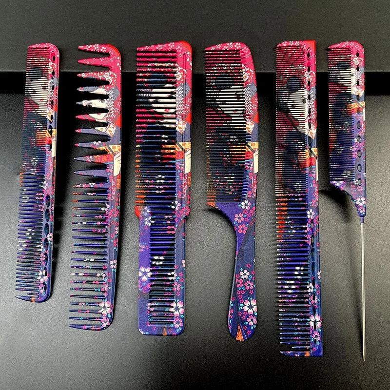 Hairdressing Comb Set Barbers Only Cutting Comb Male Female Styling Sharp Tail Comb Barber Shop Professional Accessories Tools