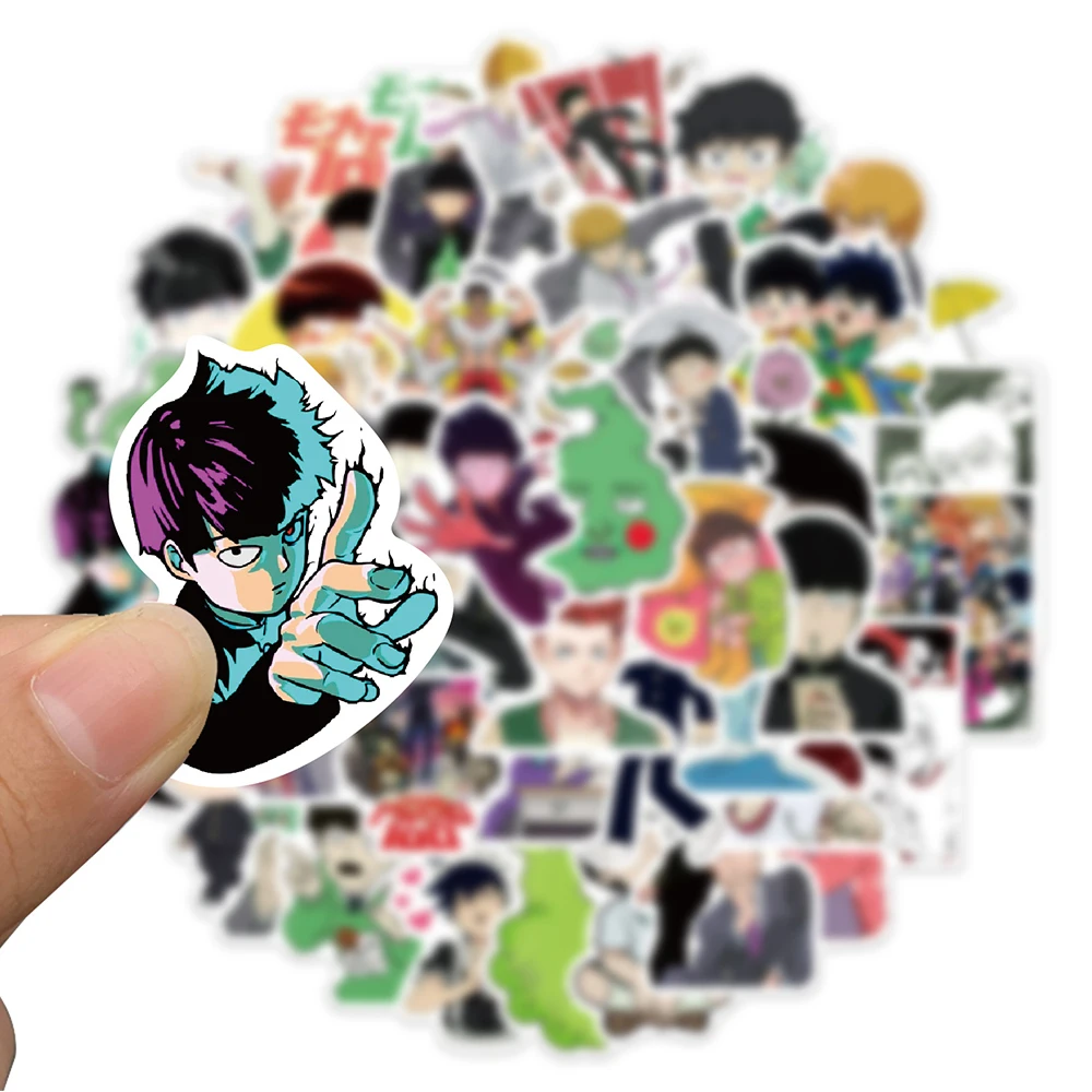 10/30/52PCS Anime Mob Psycho 100 Stickers Cartoon Funny Graffiti Decals Kids Toy Gift DIY Laptop Phone Suitcase Phone Sticker