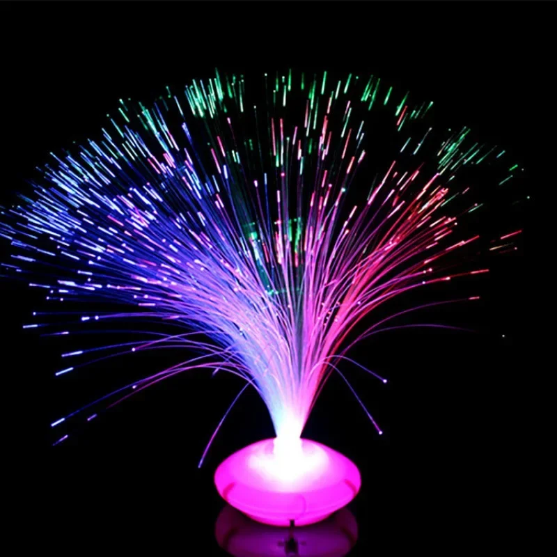 Imagem -04 - Colorido Led Fibra Óptica Luz Piscando Night Lights Firework Lâmpadas Starry Sky Lamp Natal Festa de Casamento Home Decor