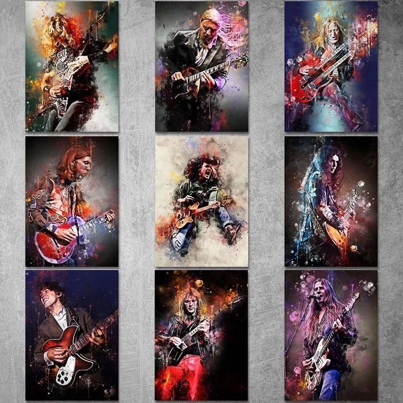 

5D DIY Diamond Painting Full Square Round Rhinestone Embroidery Glenn Tipton Singer Cross Stitch Mosaic Home Wall Decor WG3385