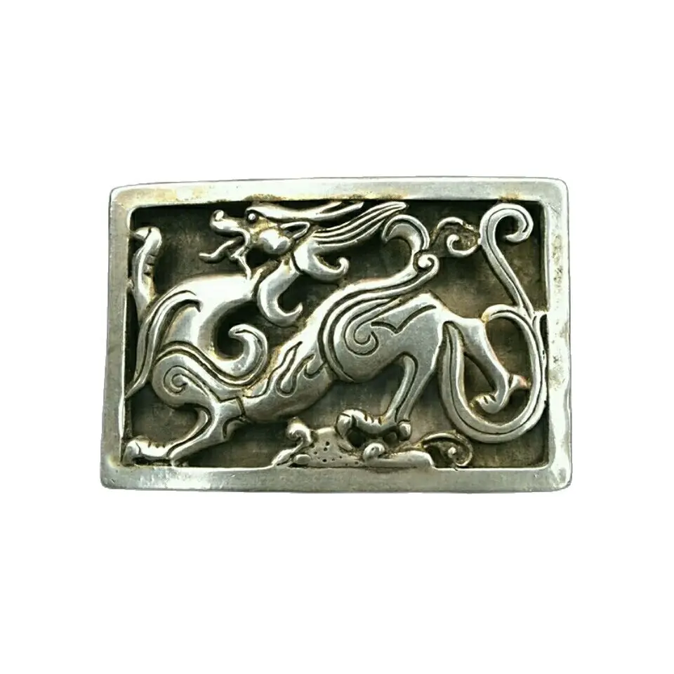 

Chinese collection kylin belt buckle copper belt buckle men