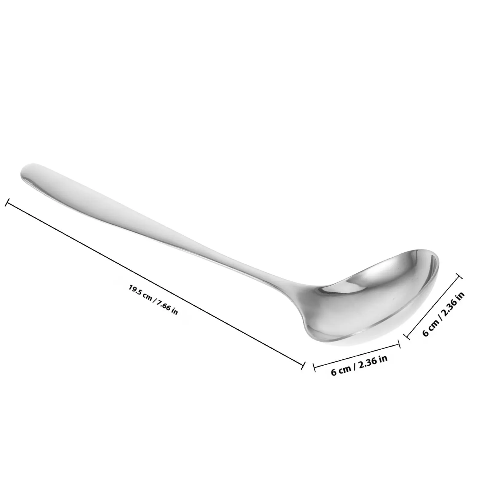 304 Stainless Steel Large Public Serving Spoon Extended Handle for Buffet Soup Sauce Catering Kitchen Utensil Dishwasher Safe