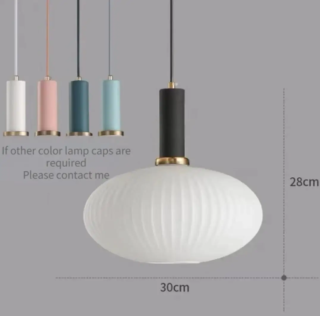 Europa Vintage Kleurrijke Glazen Luxe Hanglamp Verlichting voor Restaurant Eetkamer Slaapkamer Nachtkastje Thuis Plafond Hanglamp