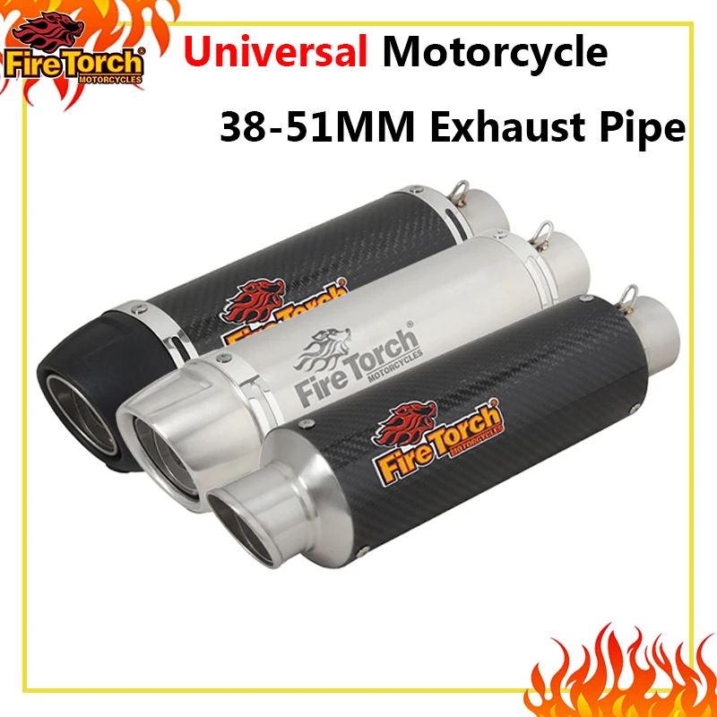 

Universal 51MM Motorcycle Exhaust Escape DB Killer Muffler Pipe Moto For kawasaki ER6N SV650 Z800 R1 CB650F CB1000R CBR250R Z900