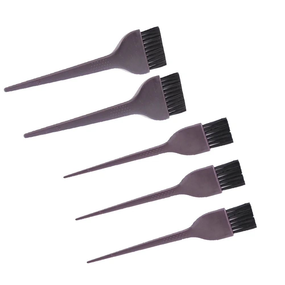 5 pçs conjunto de escova de tingimento de cabelo profissional cerdas de ponta fina para aplicação de cor uniforme salão de beleza diy uso doméstico escova de cor de cabelo