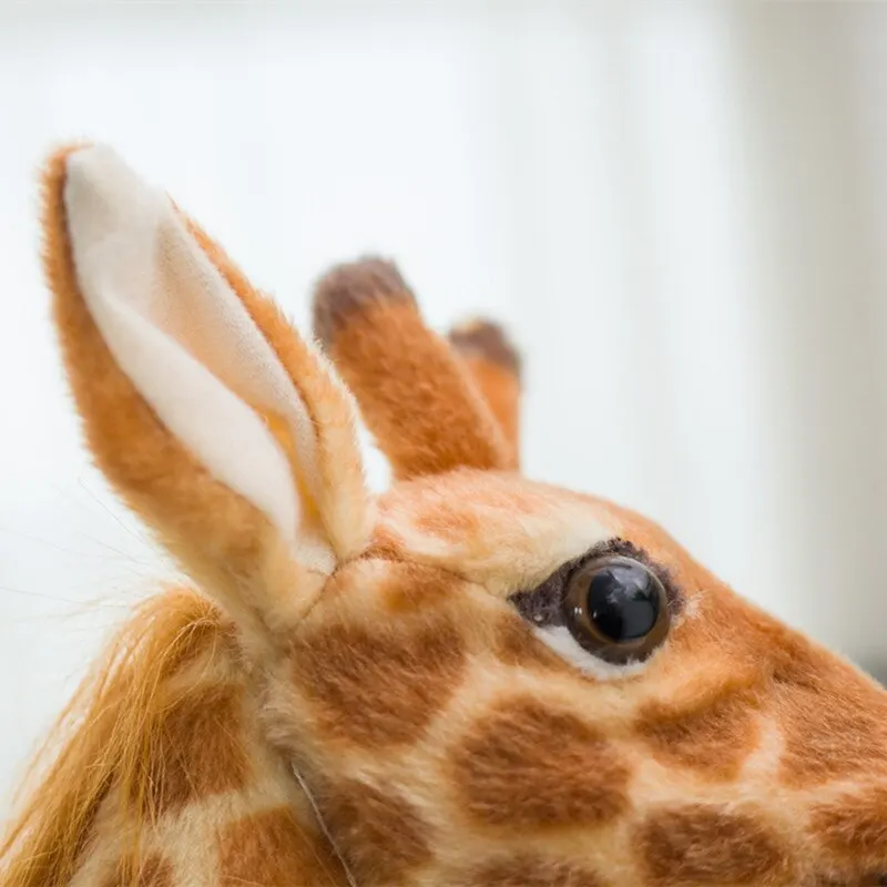 1個40cmかわいいシミュレーションキリンぬいぐるみ子供赤ちゃん素敵な実生活動物人形子供部屋装飾誕生日プレゼント