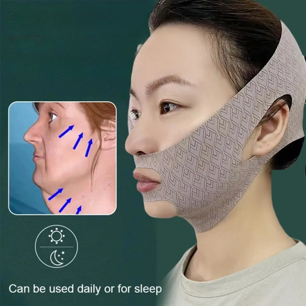 あご頬痩身包帯VシェイパーVリフティングアンチマスクフェイスリンクルストラップラインリフティングバンドスリーピングマスク美容健康