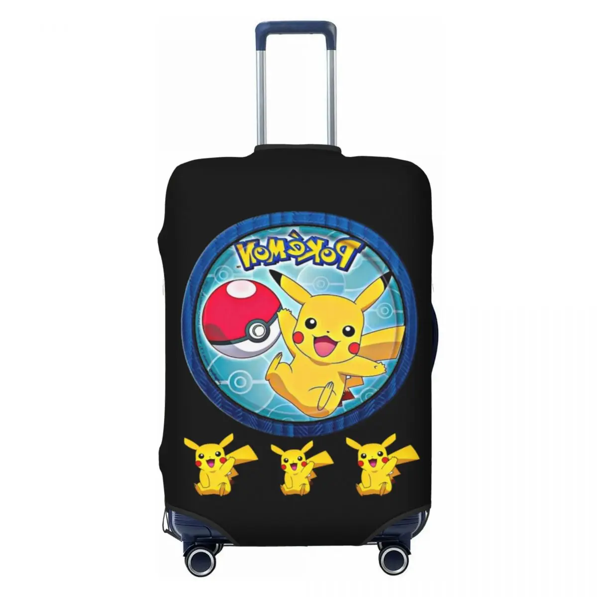 

Custom Bikachus Cartoon Luggage Cover Protector Funny Travel Suitcase Protective Cover for 18-32 Inch