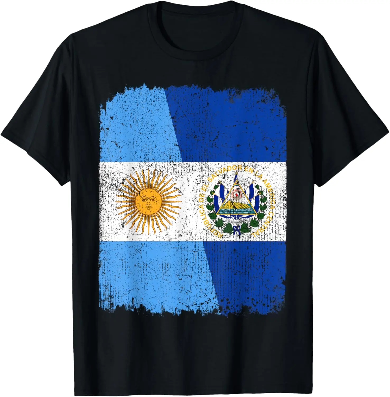 Camiseta mitad argentina mitad salvador bandera Heritage Pride Roots