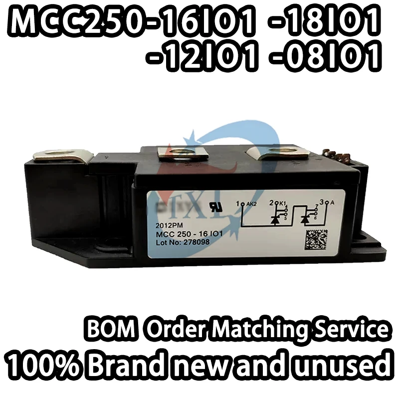 Original Factory Stock! MCC250-16IO1-18IO1-12IO1-08IO1 Dual Co-Directional Series Thyristor SCR Power Module IGBT Module