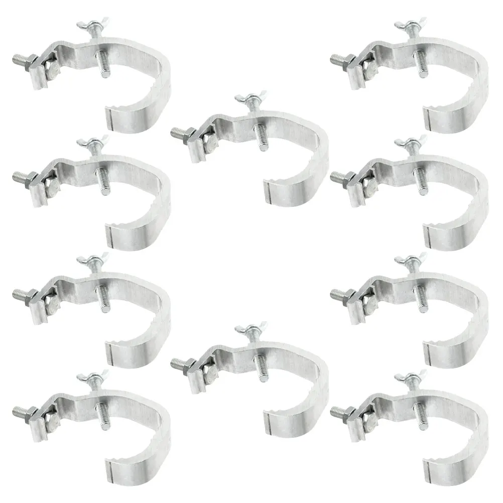 

10pcs Lamp Hook Stage Light Clamp Silver Color High Loadbearing for Moving Head DJ Lights Truss Mounting System