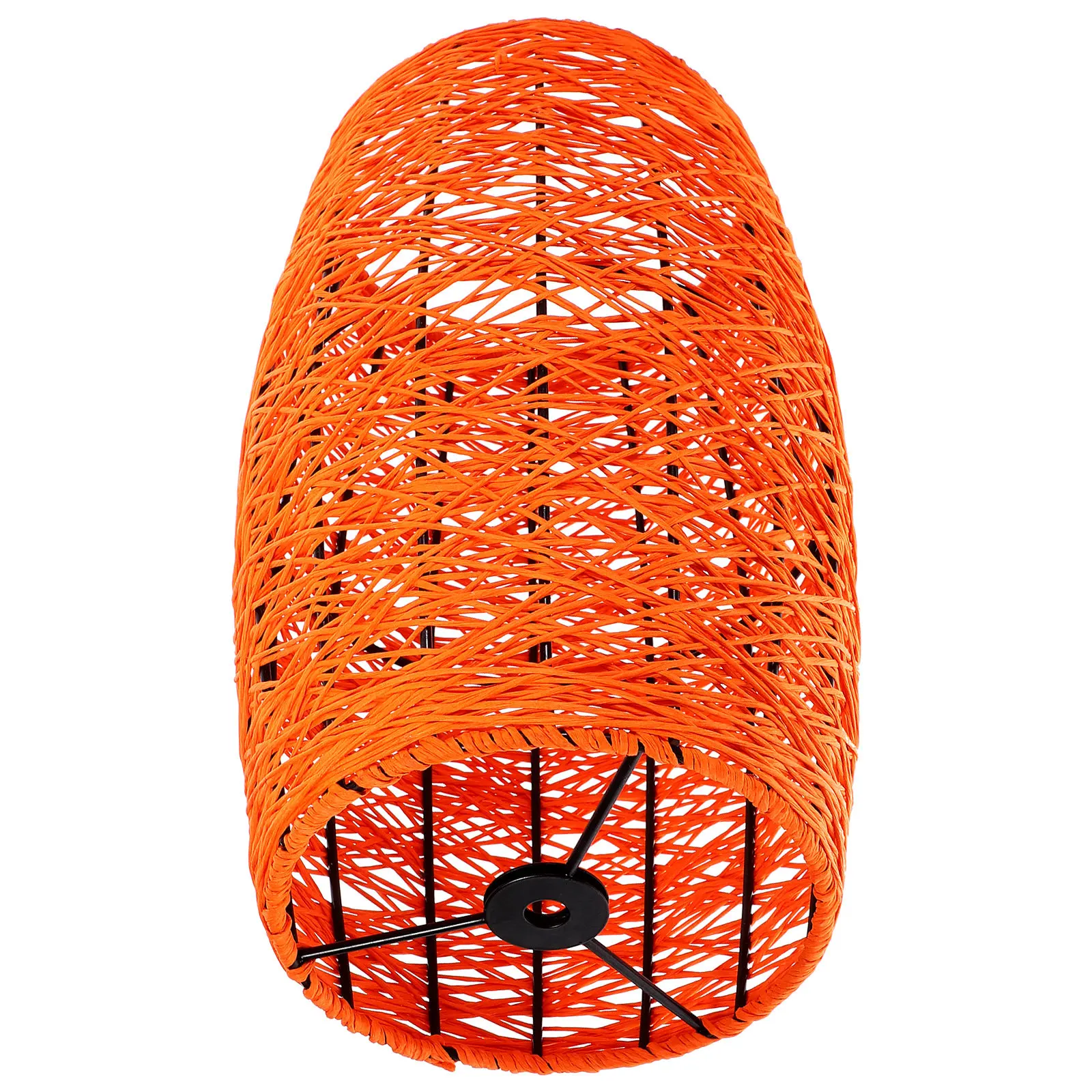 

Rattan Woven Lamp Shade Rustic Style Pendant Light Cover for Bedroom Living Room Hotel Study Library Warm Ambient Lighting Decor