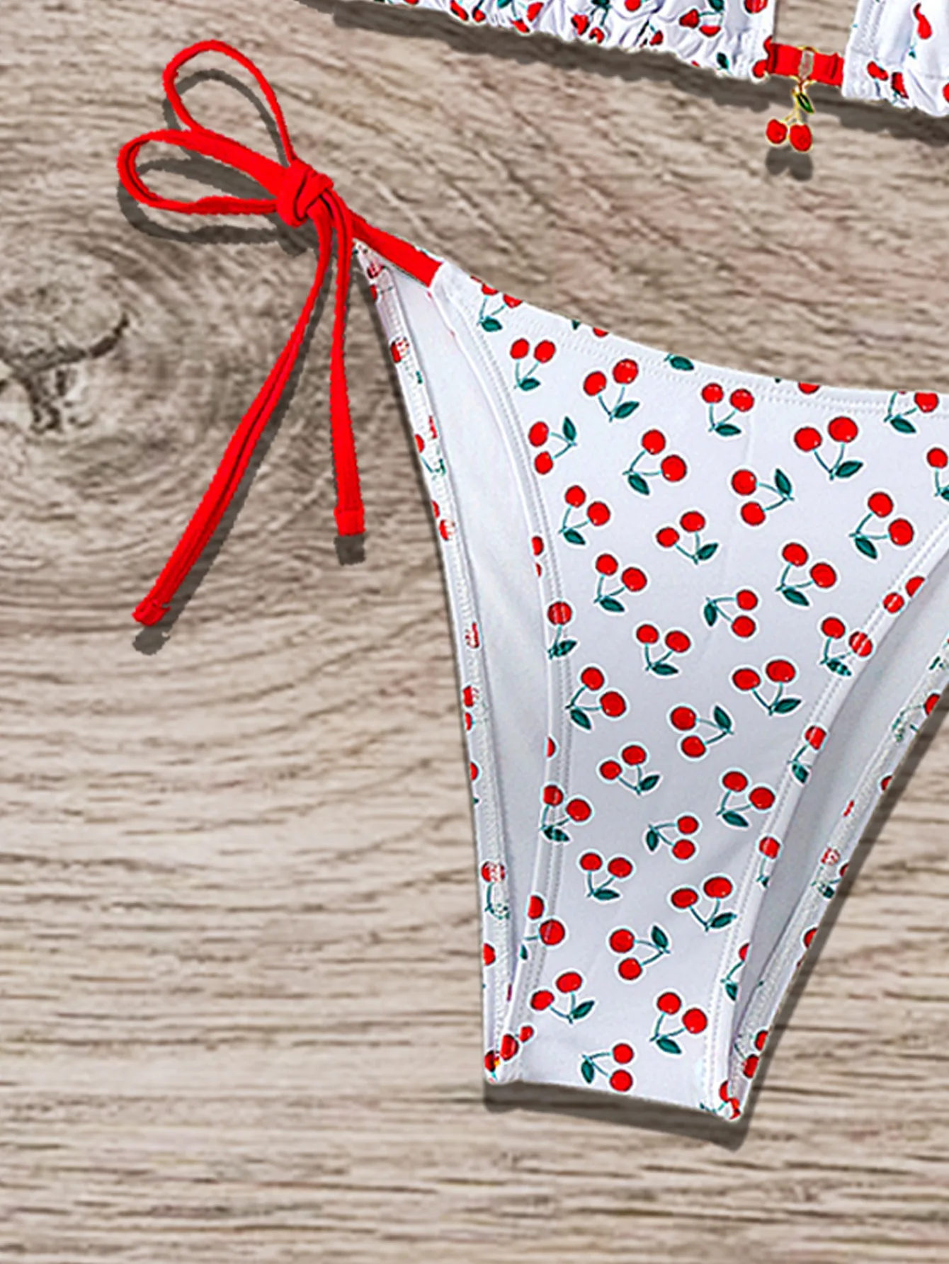 sexy stampa ciliegia micro mini bikini set due pezzi halter tie costumi da bagno beachwear costume da bagno costumi da bagno biquini tankini