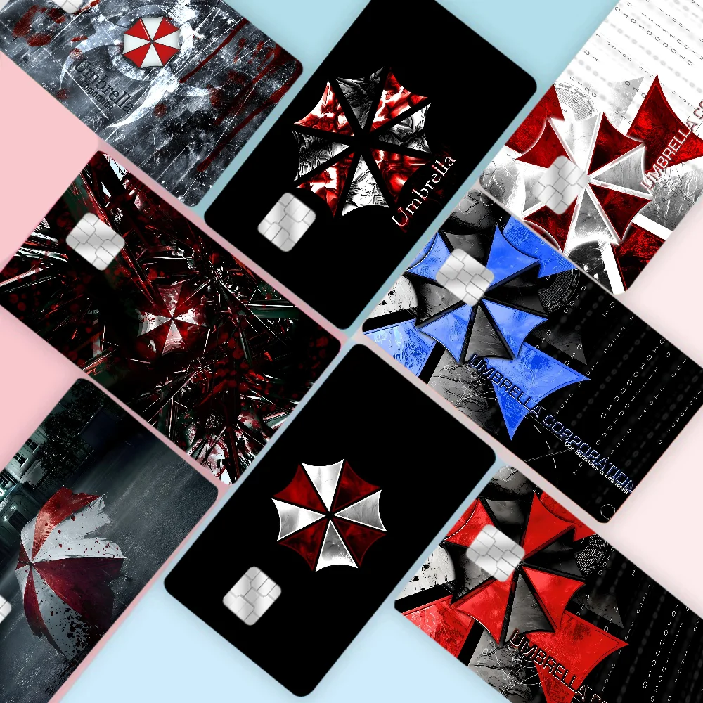 

R-resident Evil Anmie Anime Front Cover Film Sticker Skin For Credit Debit Card Small Large Chip