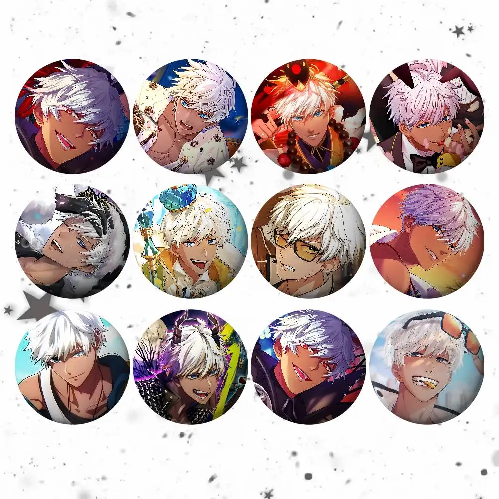 Anime Cartoon O-Obey Me Mammon For Clothes Anime Enamel Pin Cute Things Cartoon Cosplay Badges On Backpack Brooch Art Gifts