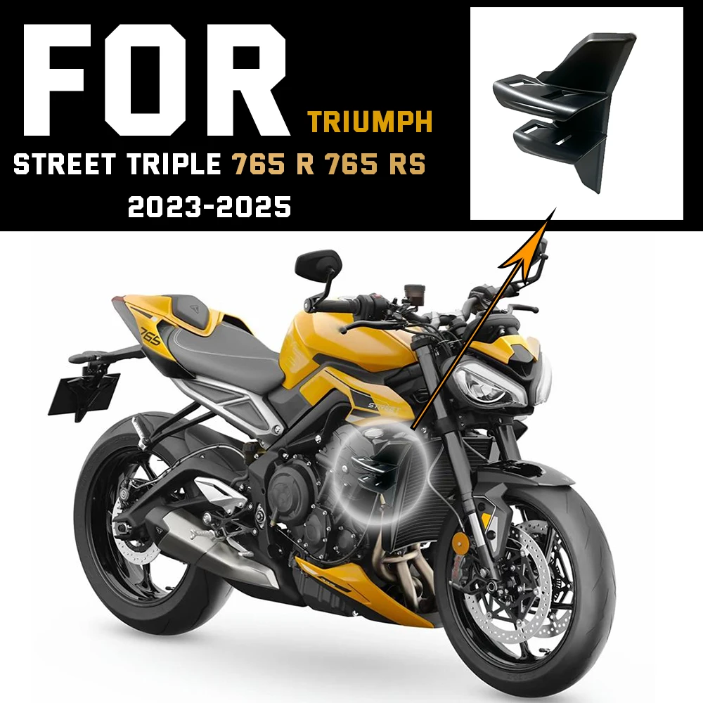 

Для Triumph Street Triple 765 RS 2023-2025 передние спойлеры передний спойлер нижний спойлер 765RS Moto GP воздушное крыло