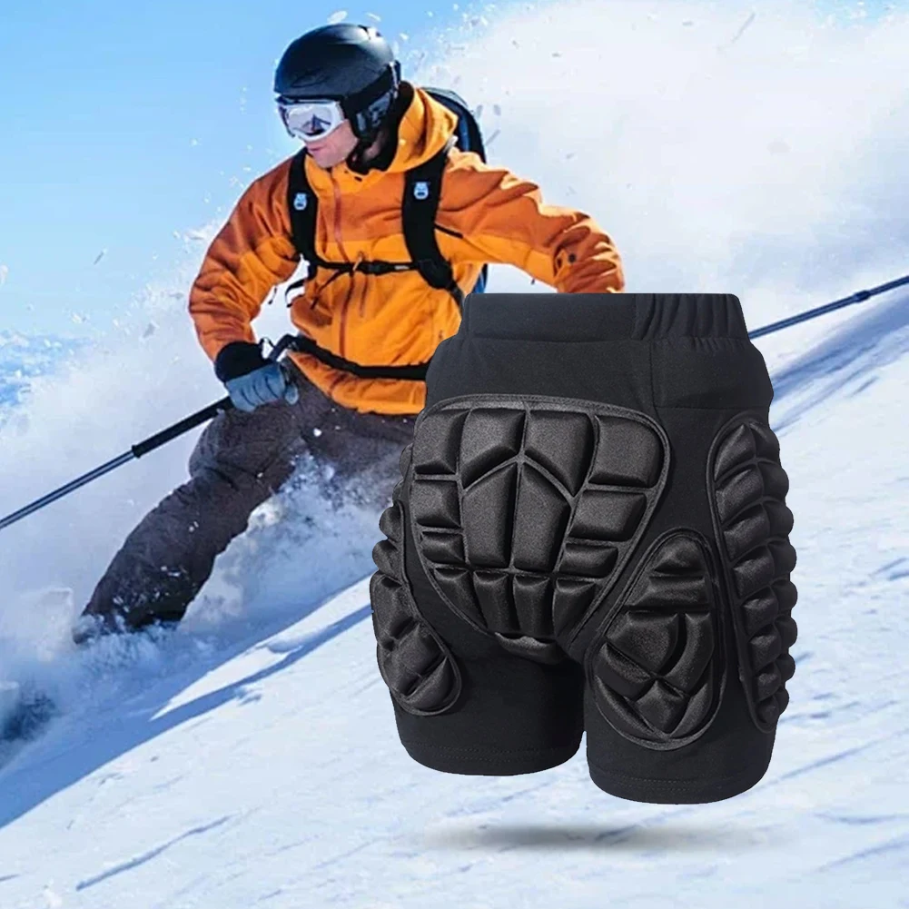 Winter Ski Hip Protector Pants 3D Anti Slip Butt Snowboard  Skateboarding Gear for Men Women Skiing Butt Mat Protection Shorts