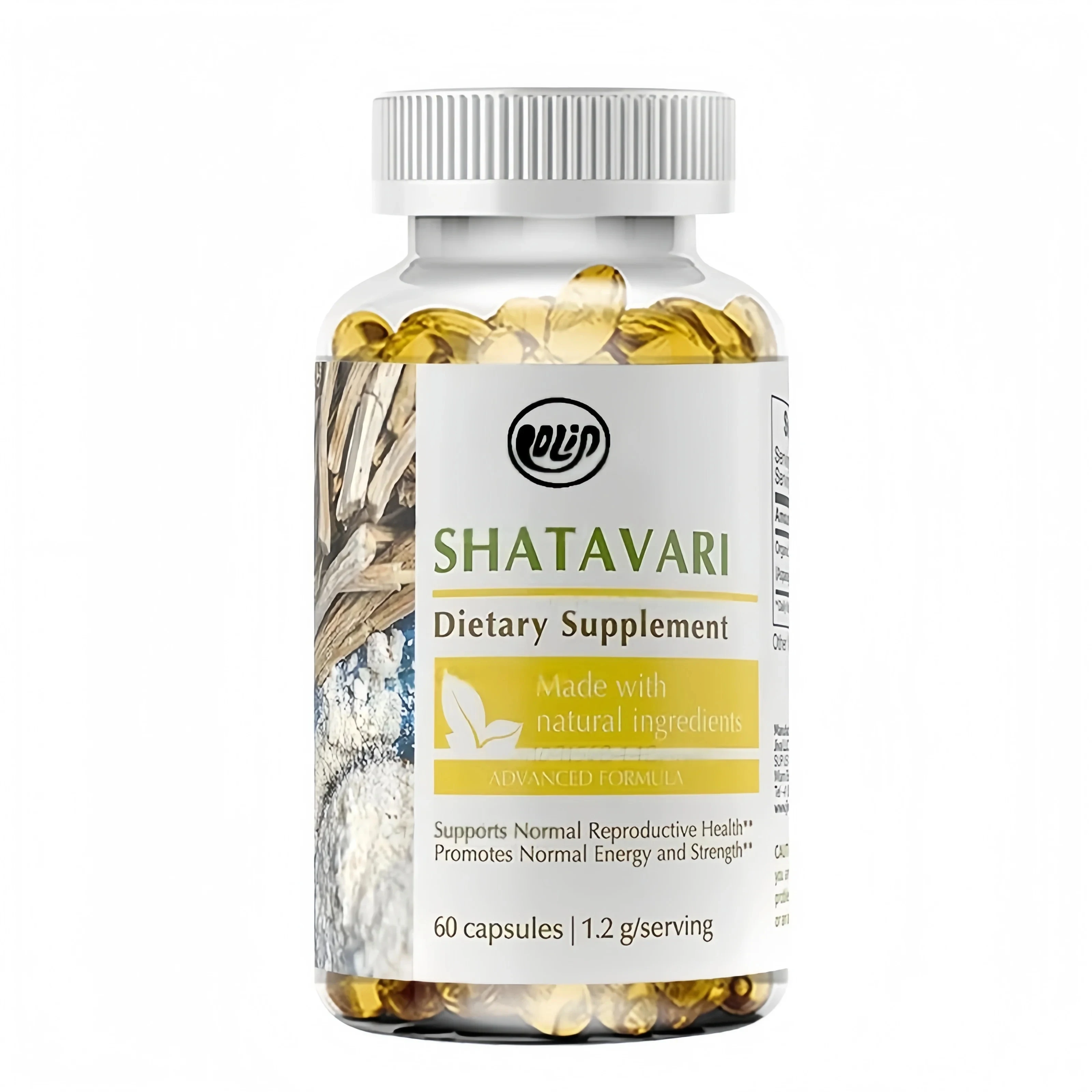 

Organic Shatavari Capsules - Shatavari Root Powder Extract Supplement - Made From Asparagus Racemosus Root Herb -60 Capsules