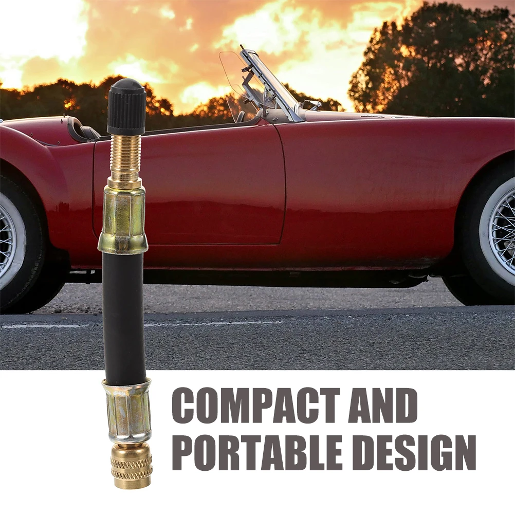 

Tire Valve Extension Rod Heavy-Duty Iron Rubber Auto Car Motorcycle Rv Trailer Tire Inflator Tool Adapter Accessory