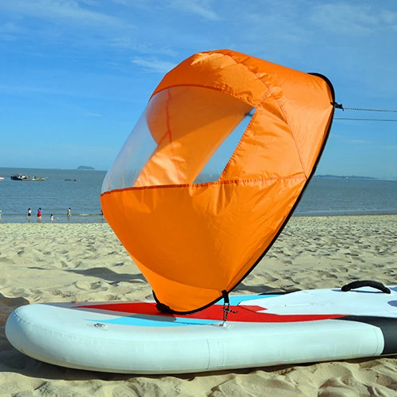 108Cm/42 Inch Folding Board Wind Paddle Easy Setup Wind Sail Kayak Downwind Kit Kayak Canoe Inflatable Boat