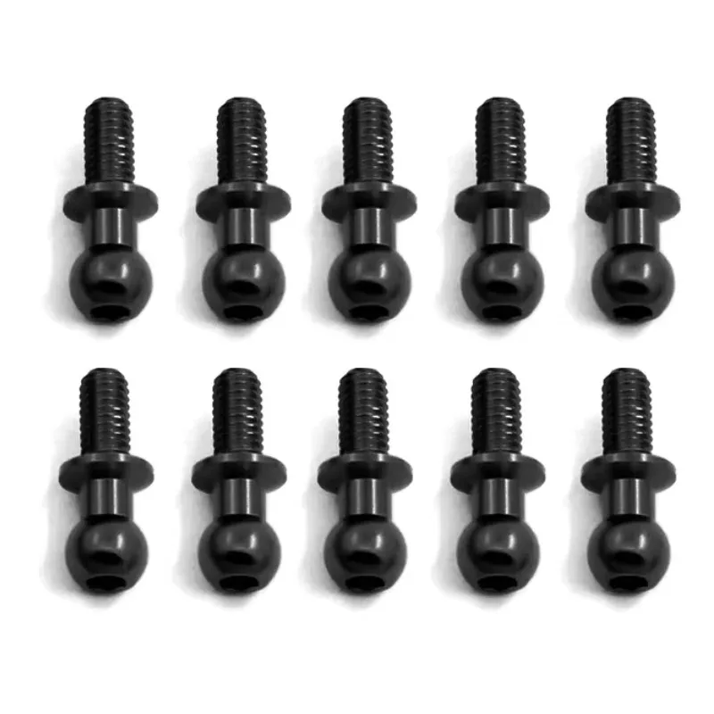 10Pcs M3 Metal Hex Ball Head Screws for Tamiya TT01 TT02 Sakura D5 1/10 RC Drift Car Spare Parts Universal