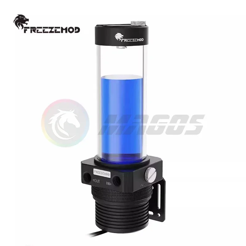 FREEZEMOD PC AIO Reservoir Box Pump, PWM Intelligent Control Magnetic Levitation Pump For Computer Liquid Cooling System