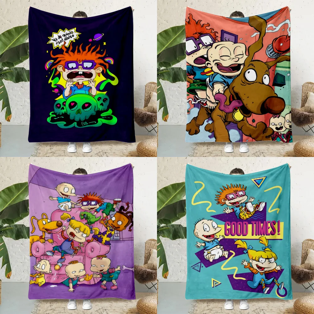 Hot Cute cartoon rugrats Printed Blanket Picnic Blankets Warm Blanket Soft and Comfortable Blanket Home Travel Birthday Gift