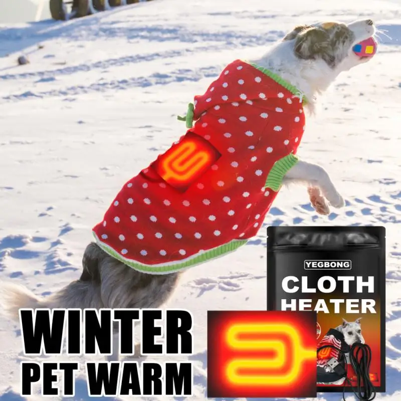 3PCS Electric Heating Sheet Pet Cloth Heater Winter Warmer Carpet  Electric Blanket Heated Seat Winter Heated Equipment