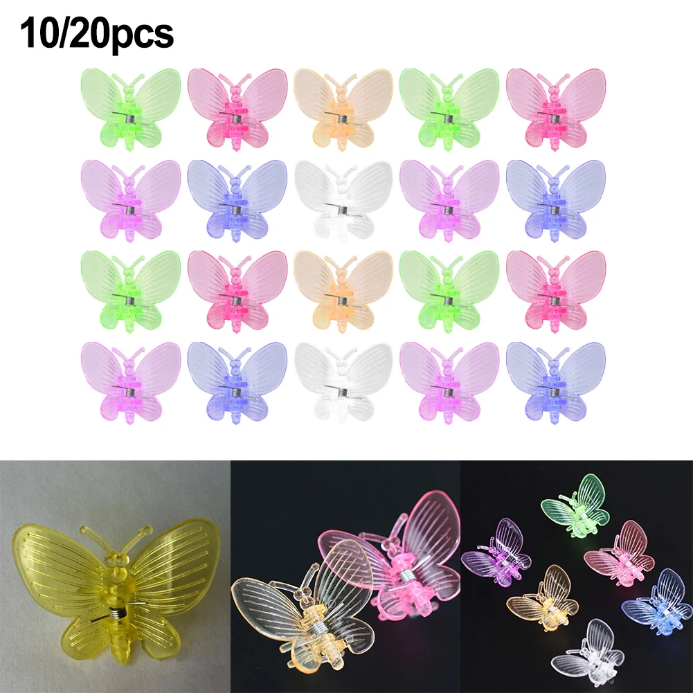 Butterfly Plastic Plant Fix Clips Orchid Vine Support Clamp For Garden Flowers Tomato Beans Stem Trellis Accessories
