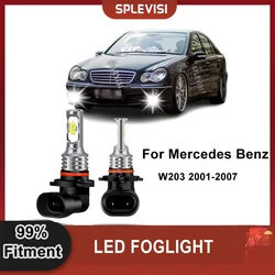 2x 9006 HB4 Car LED Bulbs Fog Light 6000K Replacement For Mercedes Benz W203 2001-2007 W211 S211 2002-2005 CL203 2001-2004