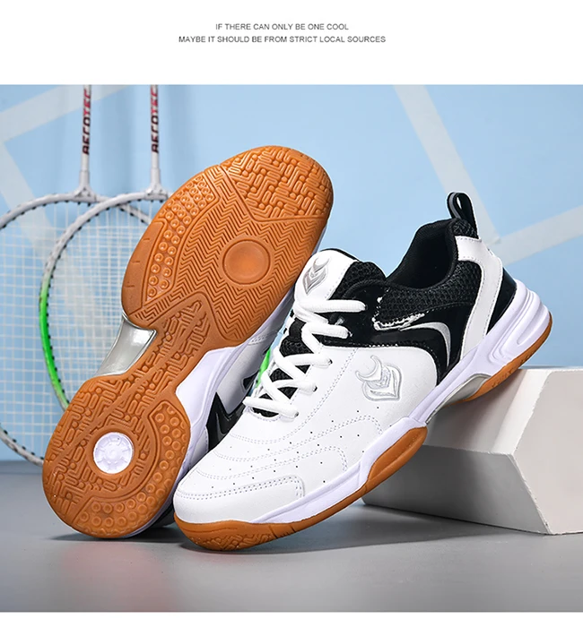Herren-Badminton-, Tischtennis- und Volleyballschuhe, atmungsaktives Mesh-Material, Gummisohle, rutschfest, hinterlässt keine Spuren, Indoor-Sneaker für den Hallenbereich. – Detail 6