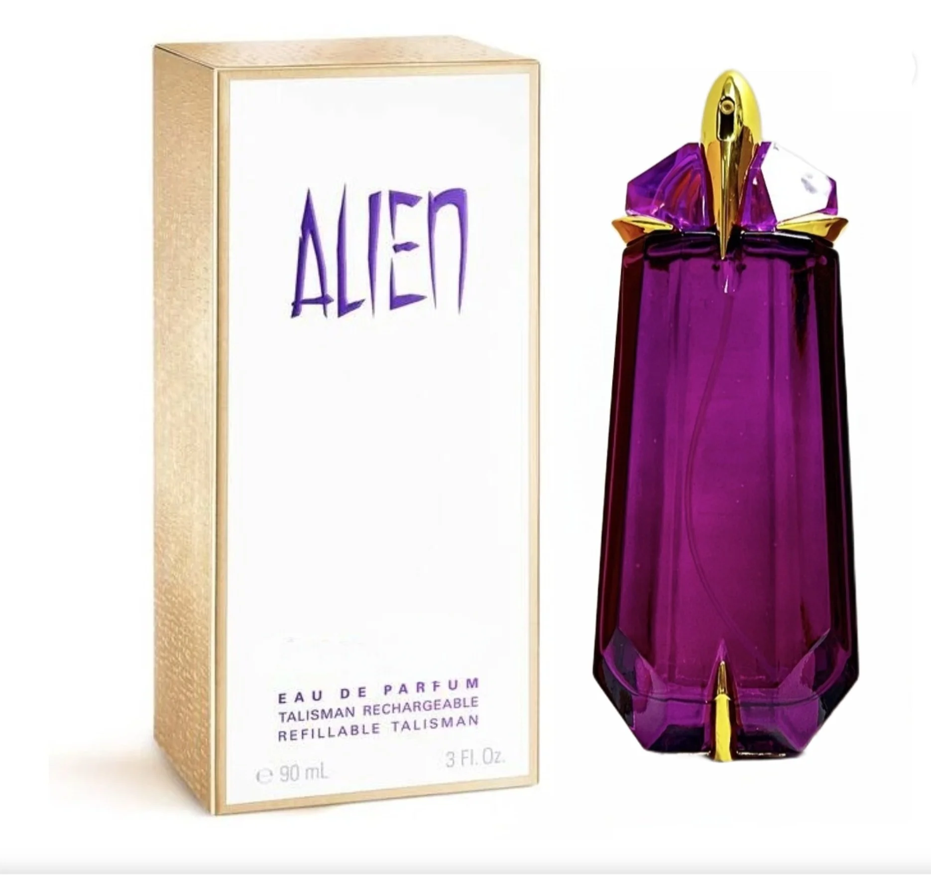 Mugler Alien Eau De Parfum para Mujer, Perfume Floral Amaderado con Jazmín, Madera y Ámbar, Fragancia de Larga Duración