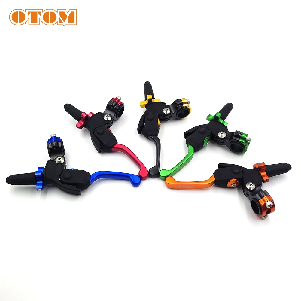 OTOM CNC Motorcycle Hydraulic Clutch Kit Lever Master Cylinder Knitting Oil Hose Adjustable Folding Handle Universal Accessories