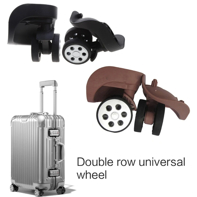 Luggage Wheel Luaggage Replacement Double Row Luggage Convenient Trolley Case Left & Right Dropship