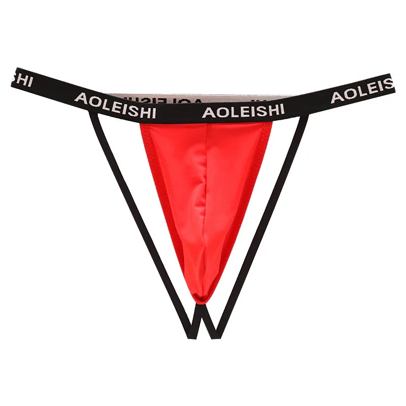 

Men's Underwear Low Rise Hollow Out Letter Printed Thongs