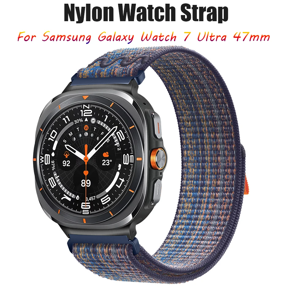 

Нейлоновый ремешок, совместимый с Samsung Galaxy Watch 7 Ultra 47 мм, спортивный тканый браслет для ультра-петли 47 мм