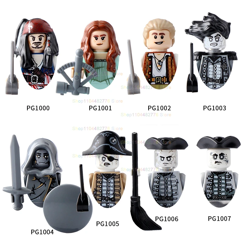 BR885 film moineau style figurines classiques Jack Pirates des caraïbes blocs de construction accessoires briques jouets cadeaux de noël